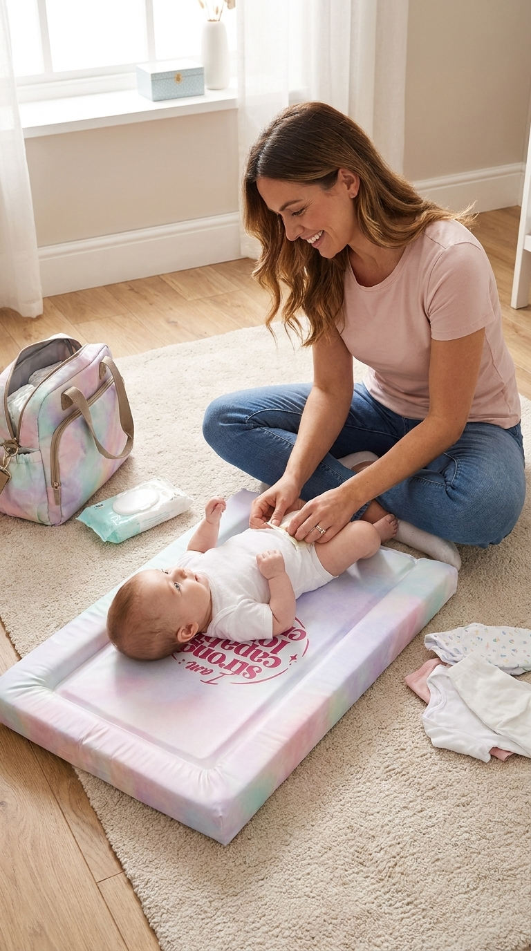 I Am Mama Affirmations Baby Changing Mat
