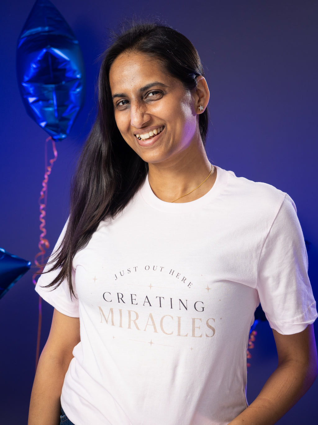 Just Out Here Creating Miracles Mama T-shirt