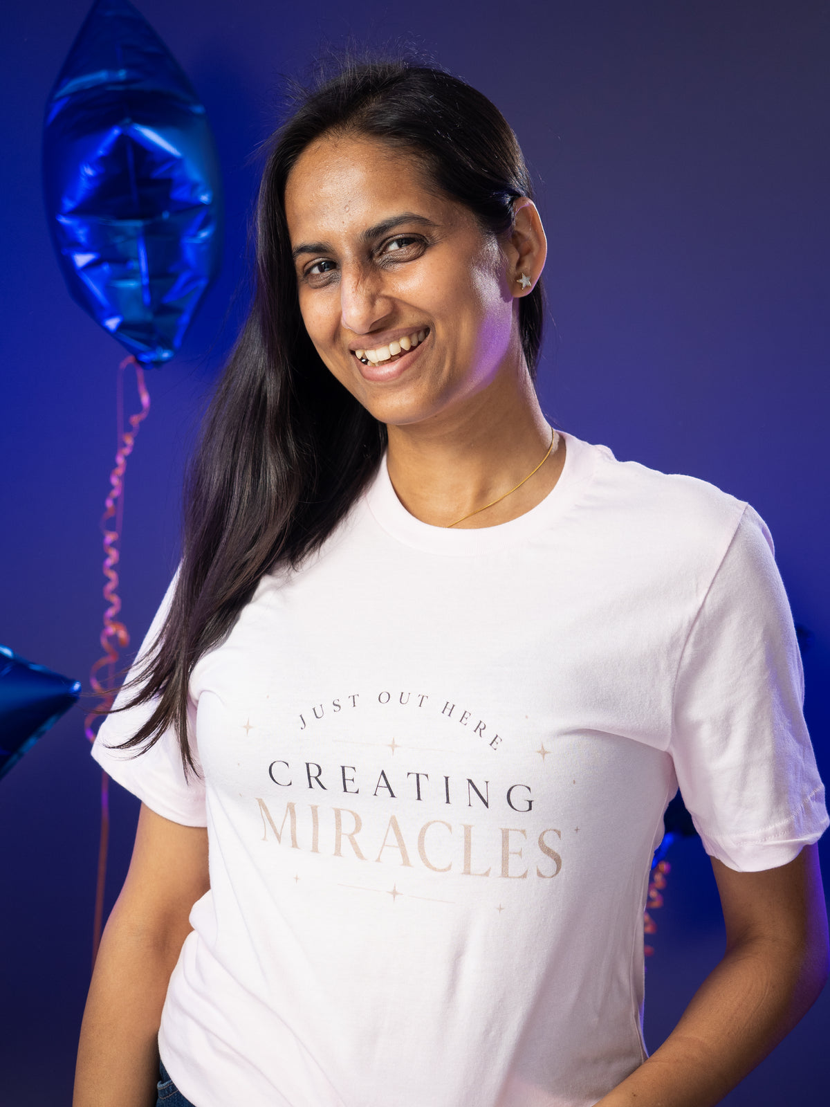 Just Out Here Creating Miracles Mama T-shirt