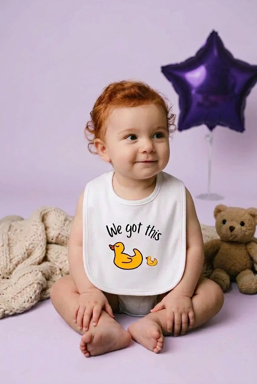 We Got This Mama and Baby Duck Bib