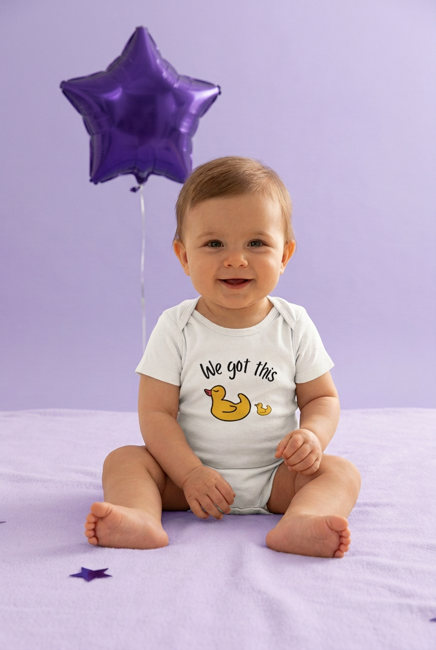 We Got This Mama and Baby Duck Baby Vest