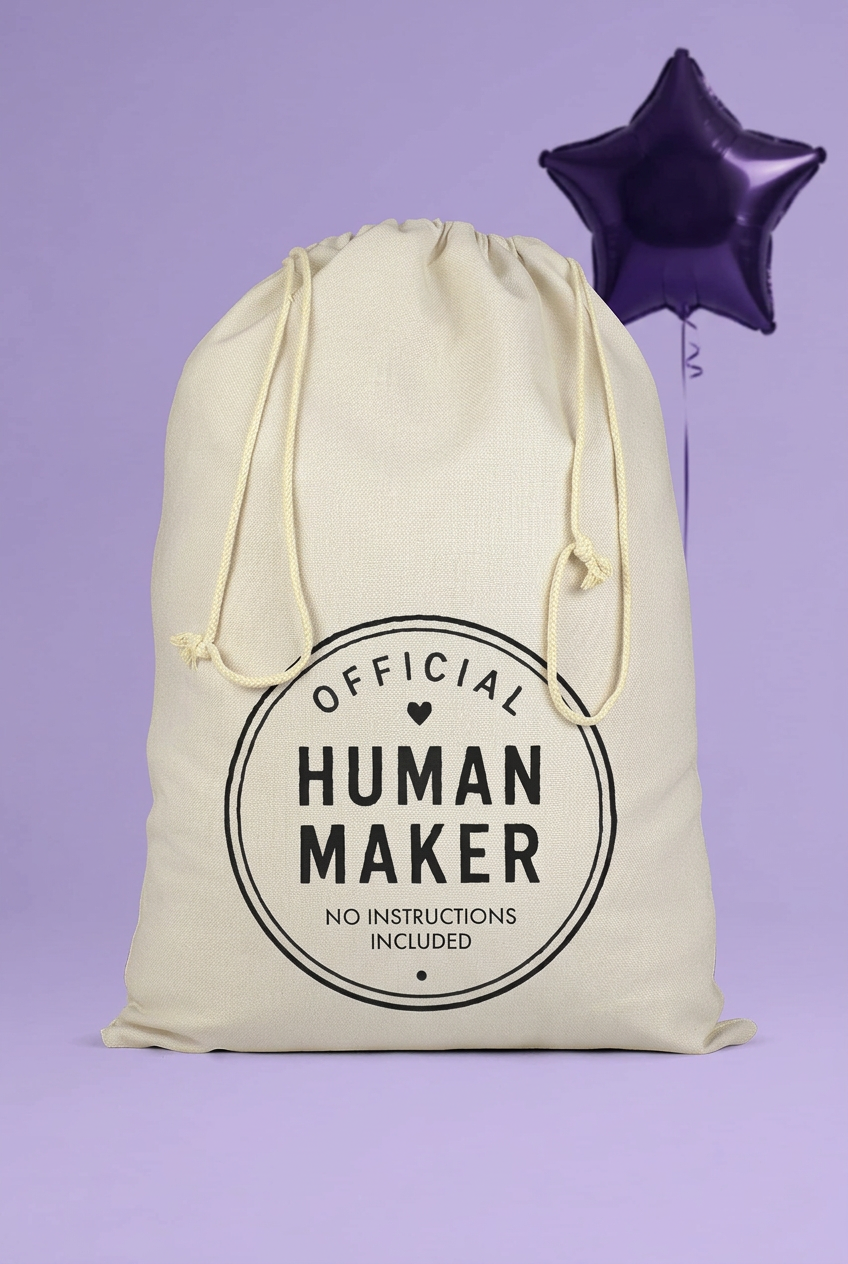 Sack Backpack Bag 'Official Human Maker' Mama Bag